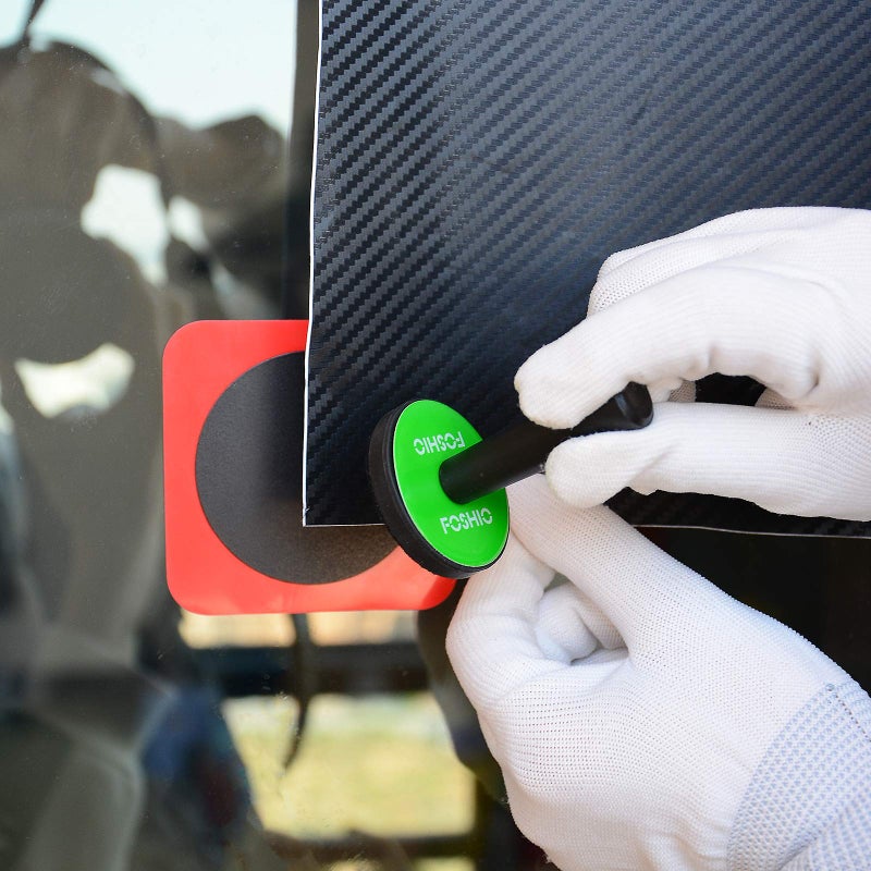 FOSHIO 6PCS Green Car Vinyl Wrap Magnet Holder Tints Tool Refrigerator Magnets - Image 5